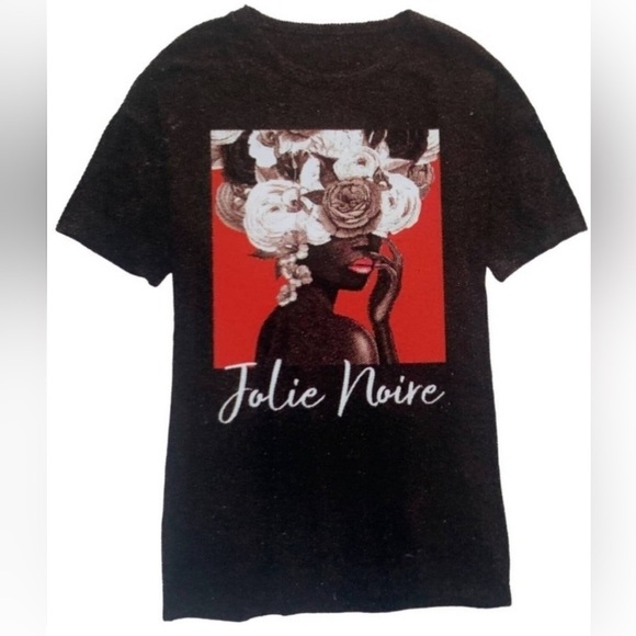 JOLIE NOIRE LADIES GRAPHIC TEE - Picture 1 of 2